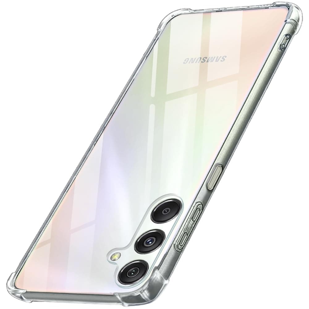 TheGiftKart Crystal Clear Back Cover Case for Samsung Galaxy M34 5G / F34 5G | 360 Degree Protection | Shock Proof Design | Transparent Back Cover for Samsung M34 / F34 (PC & TPU, Transparent Bumper)
