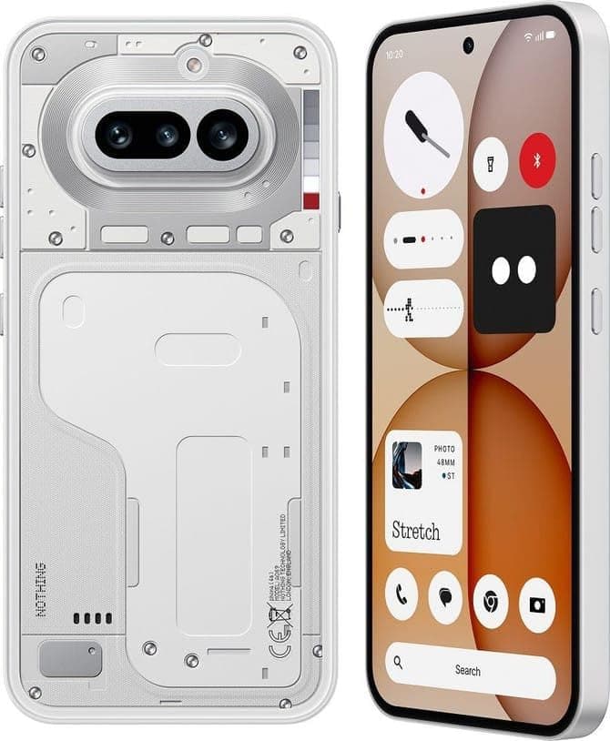 Nothing Phone 4a 5G (White, 8GB RAM, 128GB Storage) | Snapdragon 7s Gen 4 | 6.78" 120Hz AMOLED Display | 50MP Triple Camera | 5400mAh Battery | 50W Fast Charging