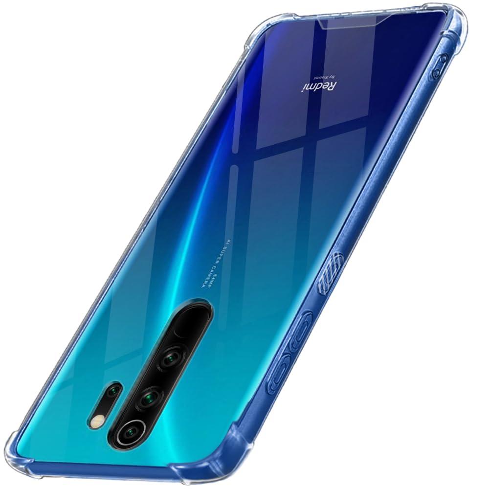 TheGiftKart Shockproof Clear Back Cover Case for Mi Redmi Note 8 Pro | 360 Degree Protection | Hard Transparent Back Cover Case for Redmi Note 8 Pro (PC & TPU, Transparent Bumper)