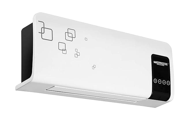 WelTherm Wall Heater WM-Scorcher | 1000/2000 Watts | Digital LED Display | Touch Control | Wall Mounted Room Heater |Oscillating Swing Function | White
