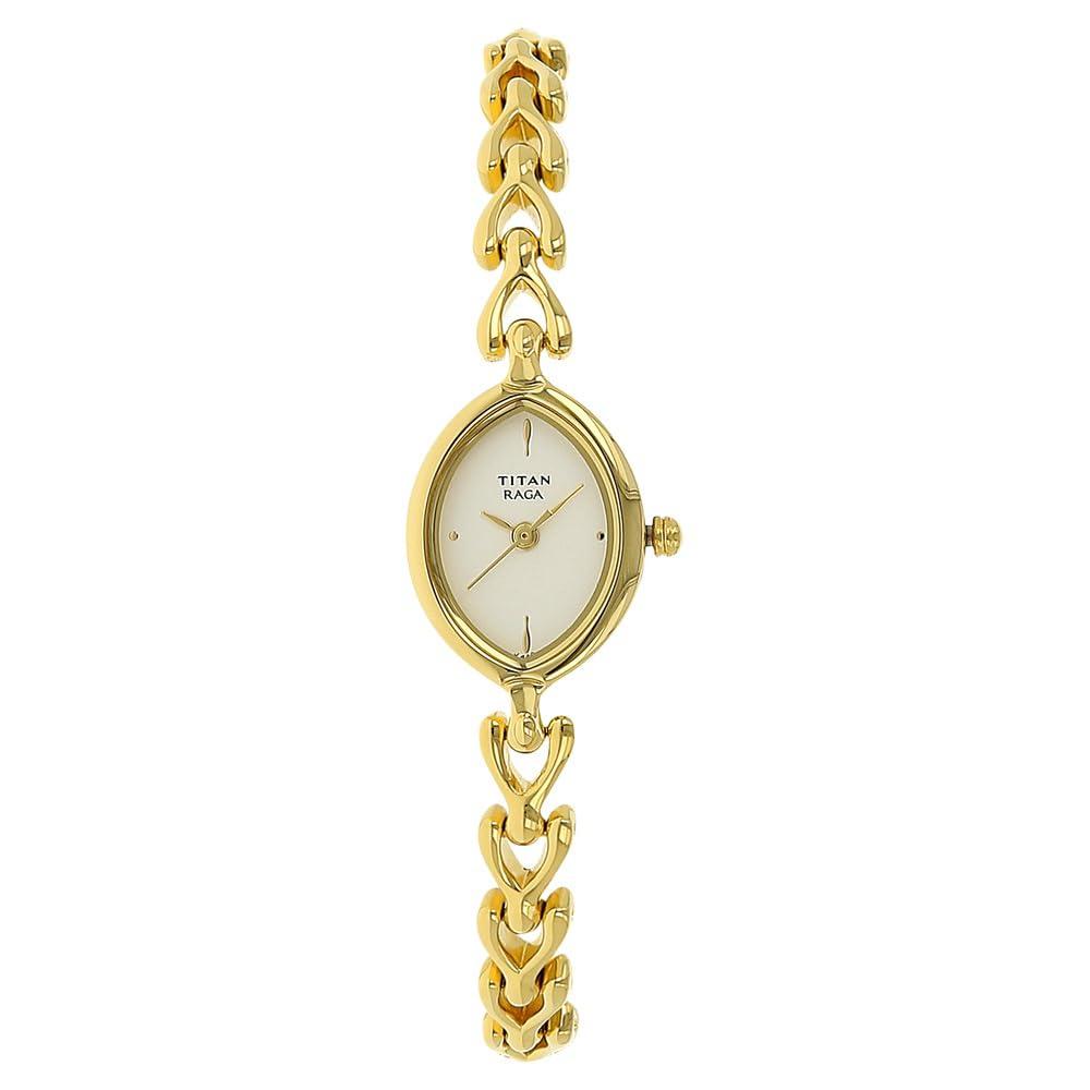Titan Raga Analog White Dial Women's Watch -NM2370YM01 / NL2370YM01/NP2370YM01