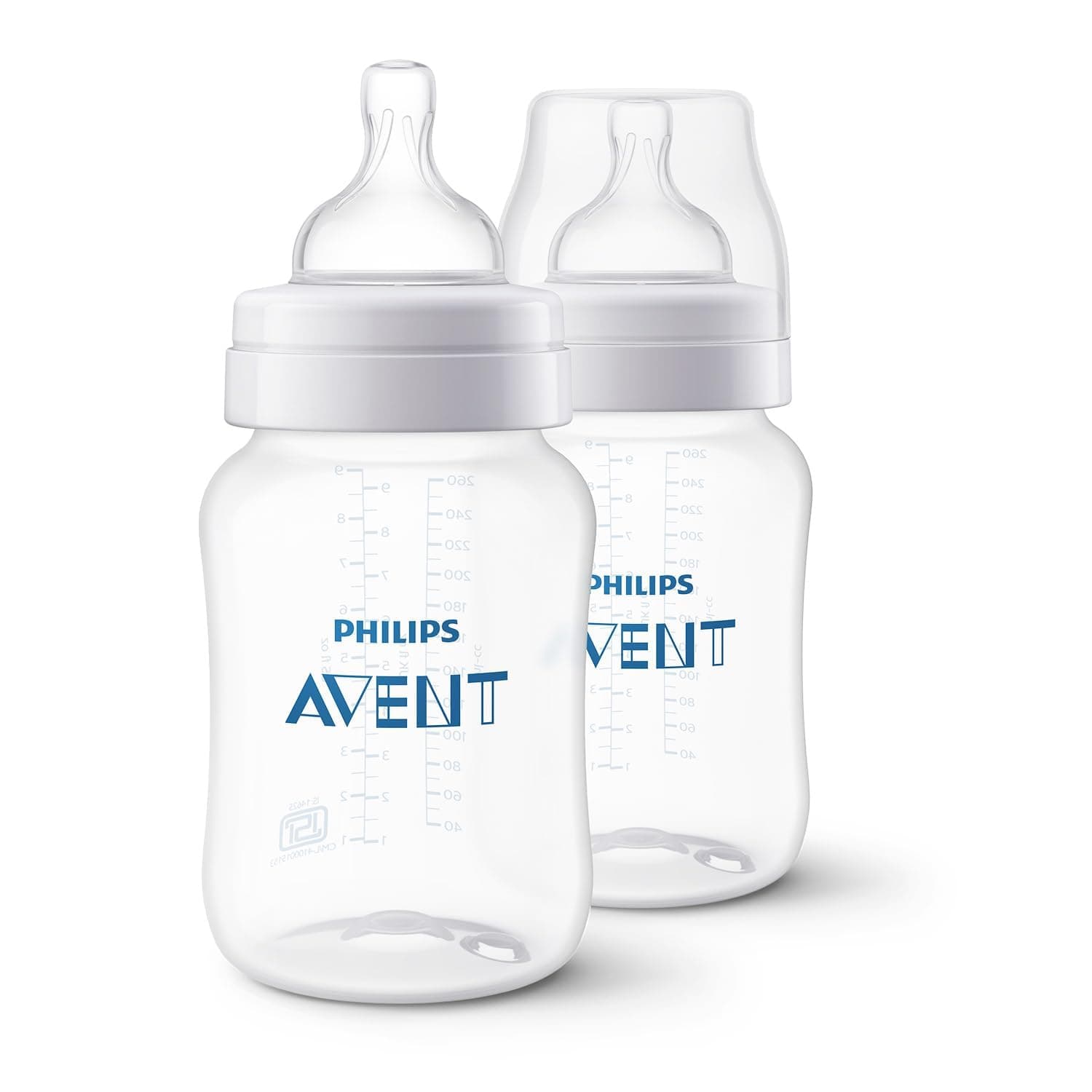 Philips Avent Anti Colic Baby Feeding Bottle 260ml (Twin Pack)| Anti-Colic Value Help Reduce Air Ingesion | SCY103/20