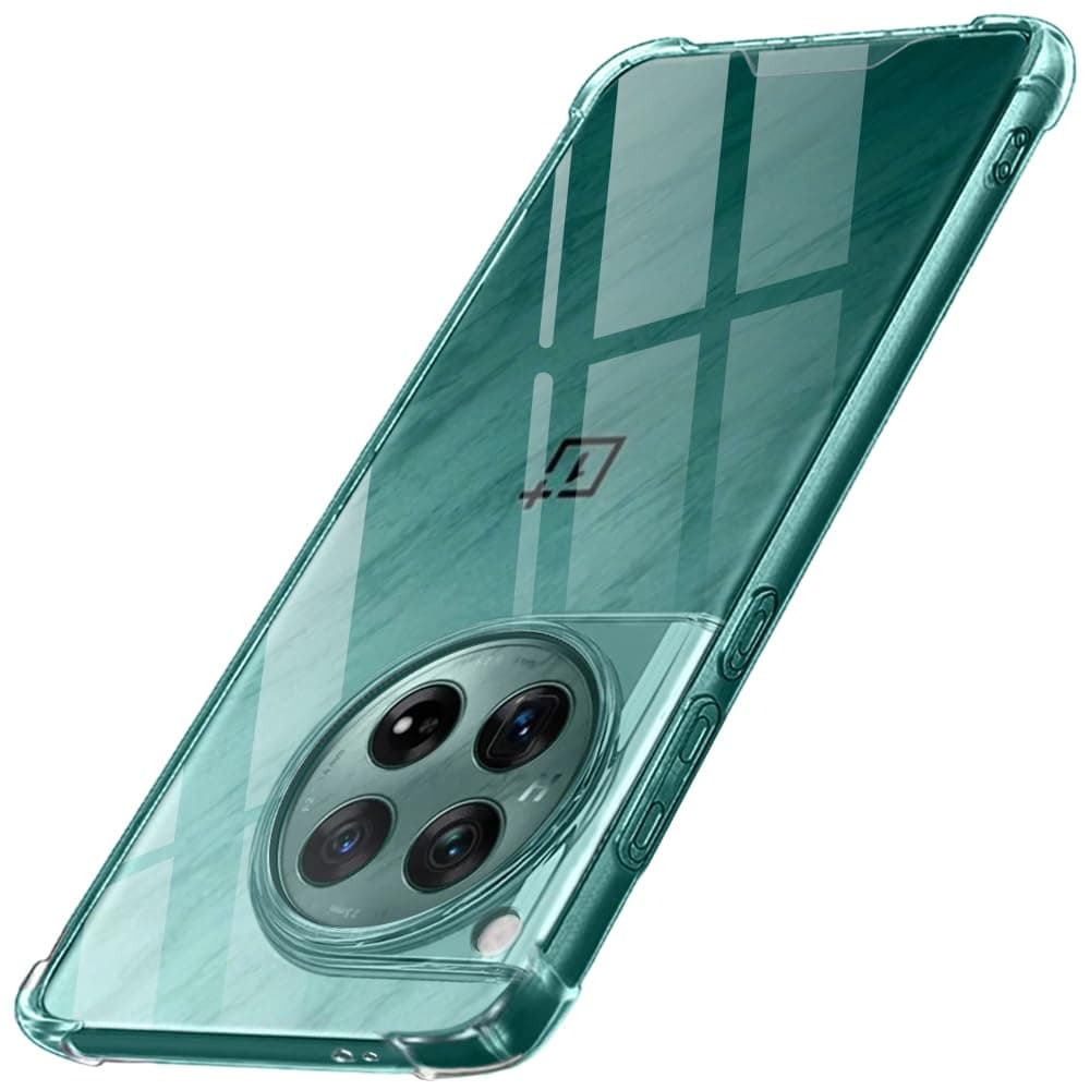 TheGiftKart Crystal Clear Back Cover Case for OnePlus 12 5G | Shock Proof 360° Protection | Hard Clear Back Cover Case for OnePlus 12 5G (PC & TPU, Transparent Bumper)