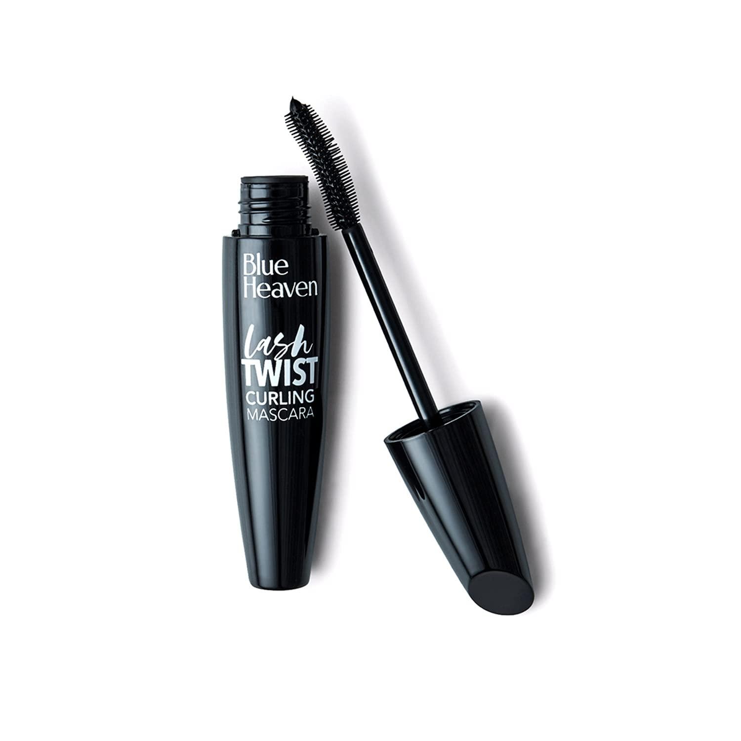 Blue Heaven Lash Twist Curling Mascara for Women | Waterproof, Smudge Proof & Long Lasting | Quick Dry, No Clumping | Intense Black Volumizing & Curling Mascara | 12ml