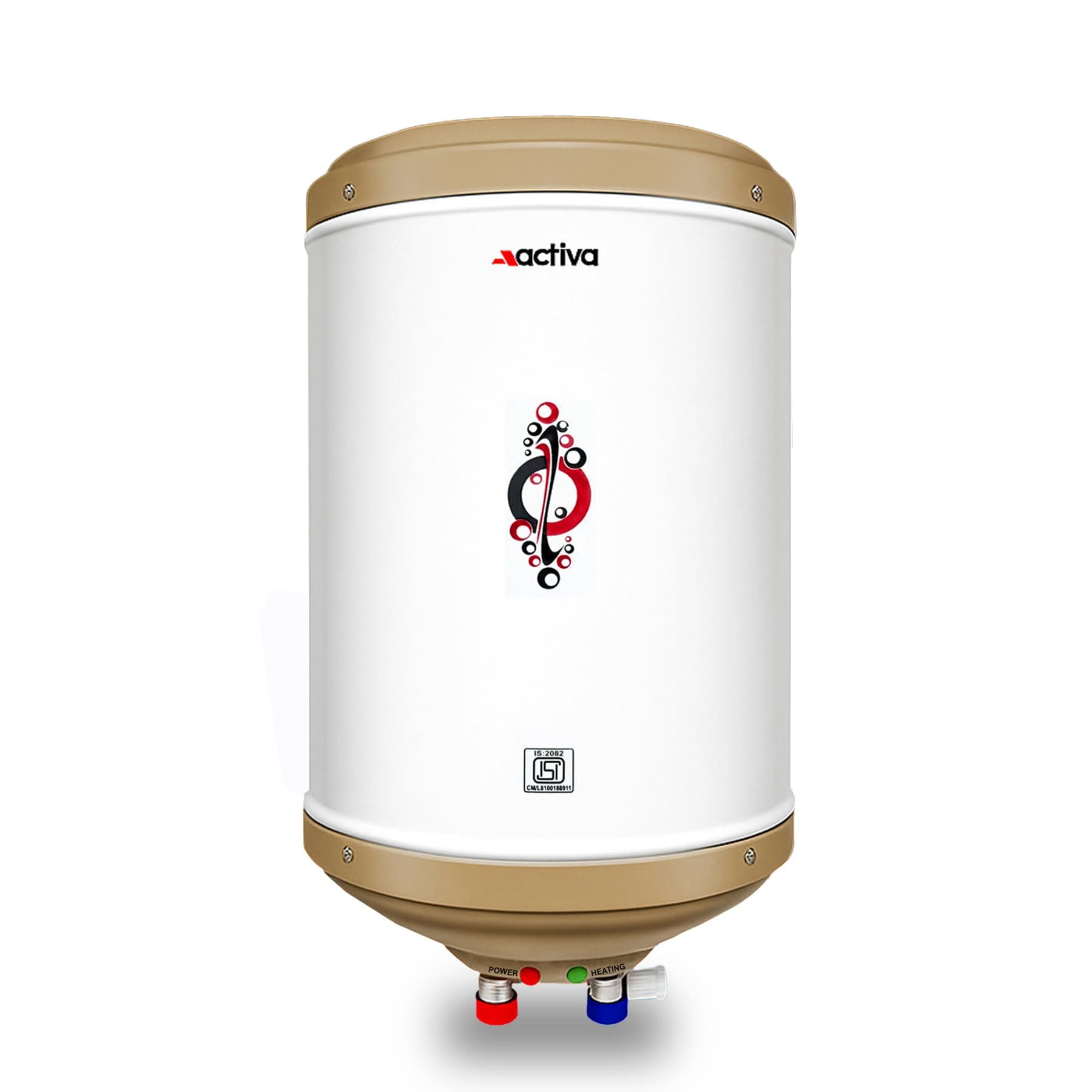 ACTIVA 10L Storage Water Heater Geyser | 3kW ISI Copper Heating Element | BEE 5 Star Rated | 0.8mm Anti-Rust Coated Tank | ABS Body | Fast Heating | 5 Year Warranty | Ivory