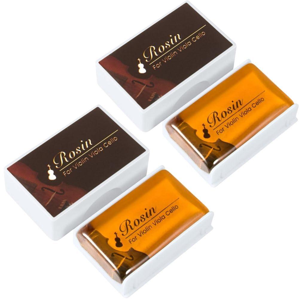 TECHBLAZE Violin Rosin Viola Rosin for Violin Bow, Light Low Dust Rosin, Violin Music Instrument Accessories (4)