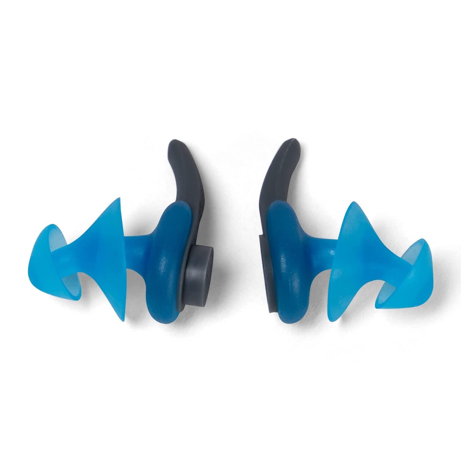 Speedo Unisex Adult Biofuse Secure Fit Ergonomic Design Ear Plug For Men and Women - Blue & Grey