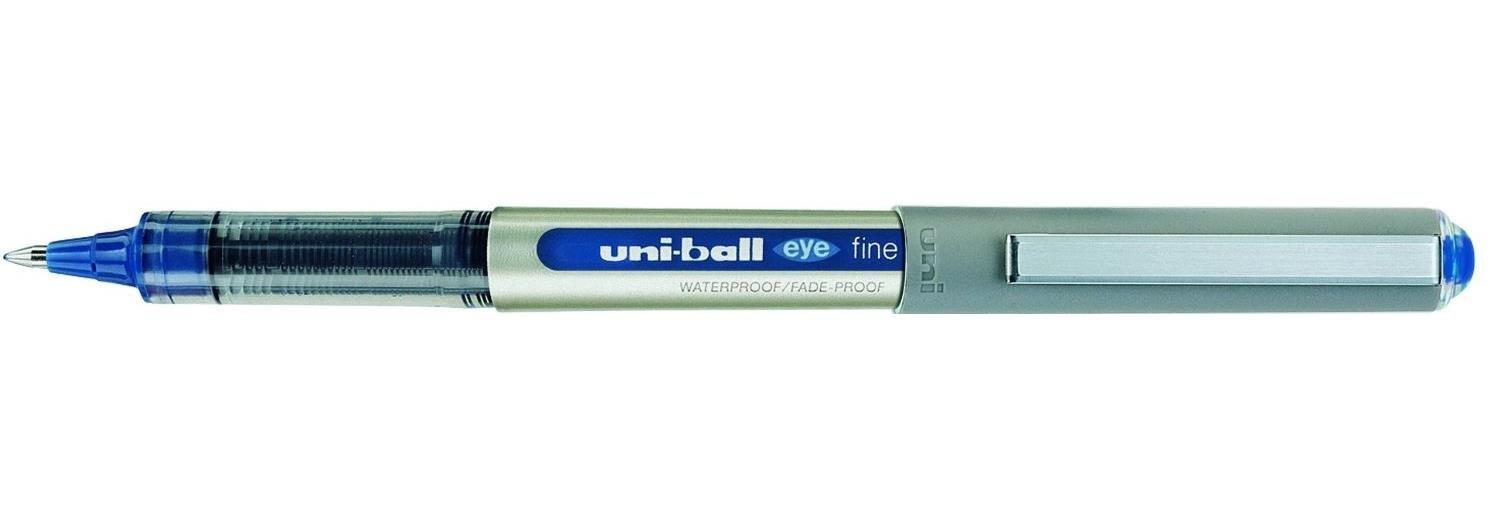 Uni-ball UB-157 Eye Fine Ballpen, Blue, 12 Pens
