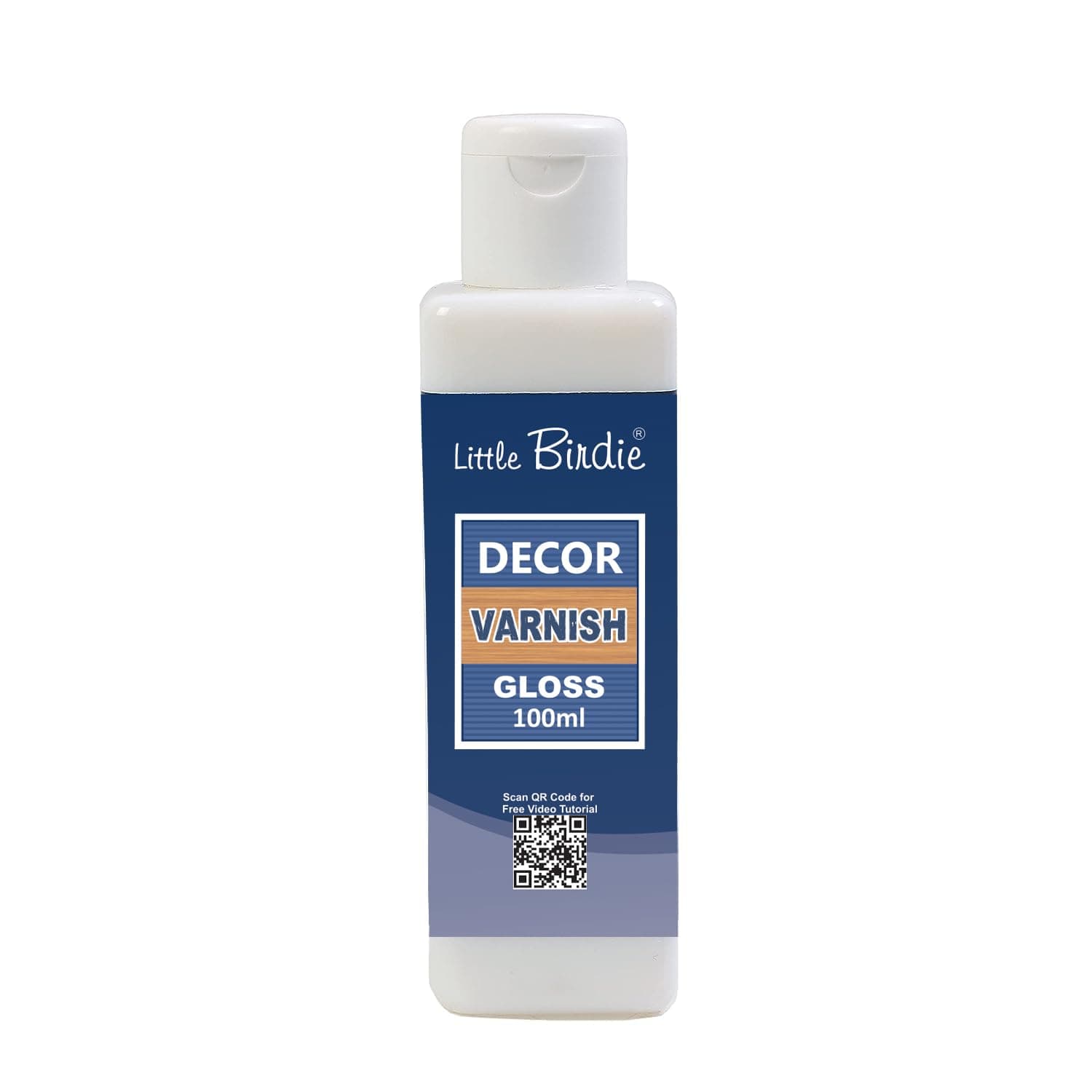Little Birdie Decor Varnish 100ml - Gloss | for Ultimate Weather Protection & Durable Gloss Finish | Non Yellowing | Artist's Varnish for Acrylic & Oil Painting