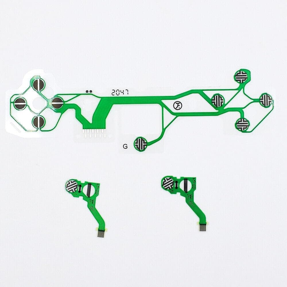 PSS PS5 Controller BDM-010 BDM-020 BDM-030 Conductive Film Button Ribbon Circuit Keyboard Flex PCB Board Cable Accessory Replacement PS5 Controller V1.0 V2.0 V3.0 Flex Cable (BDM-010)