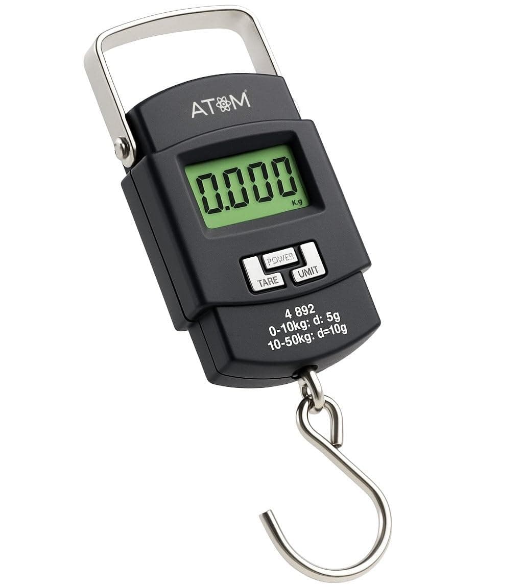 Aliston H1 Series A08/A302 digital weighing machine for Luggage weighing, Weighing scale capable of 50kg, Scale with LCD Display & Stainless steel hook.