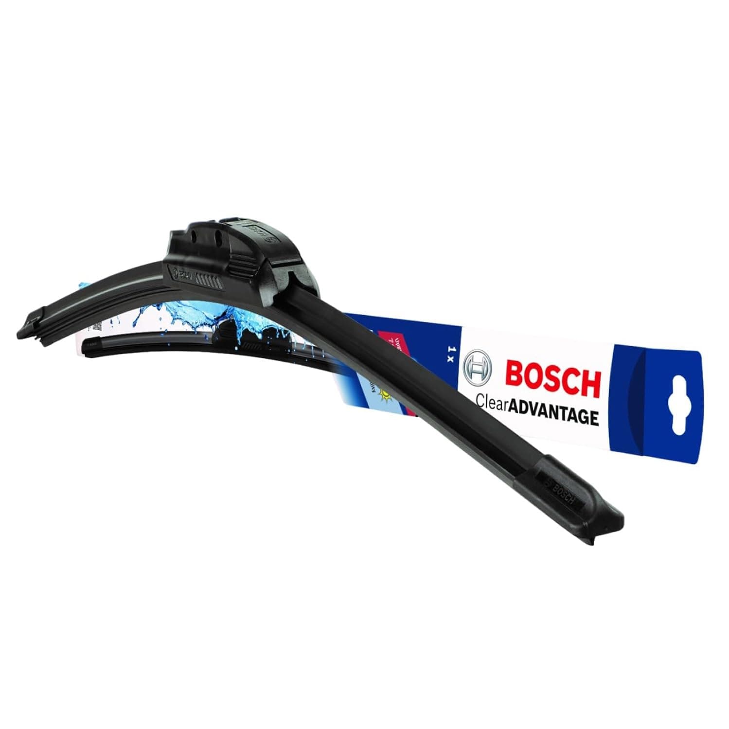 Bosch Wiper Blade 3397016583KTS CLEAR Advantage, Single, 24 Inch Flat Blade, Driver Side, Comes with Easy to Install Quick-clip Adapter