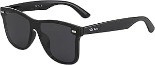 Ted Smith Mens Womens Polarized Uv Protection Acetate Square Sunglasses