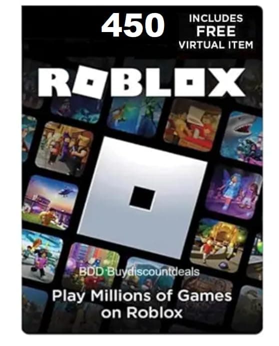 Roblox Gift Code - 450 Robux Code Only (Email Delivery)