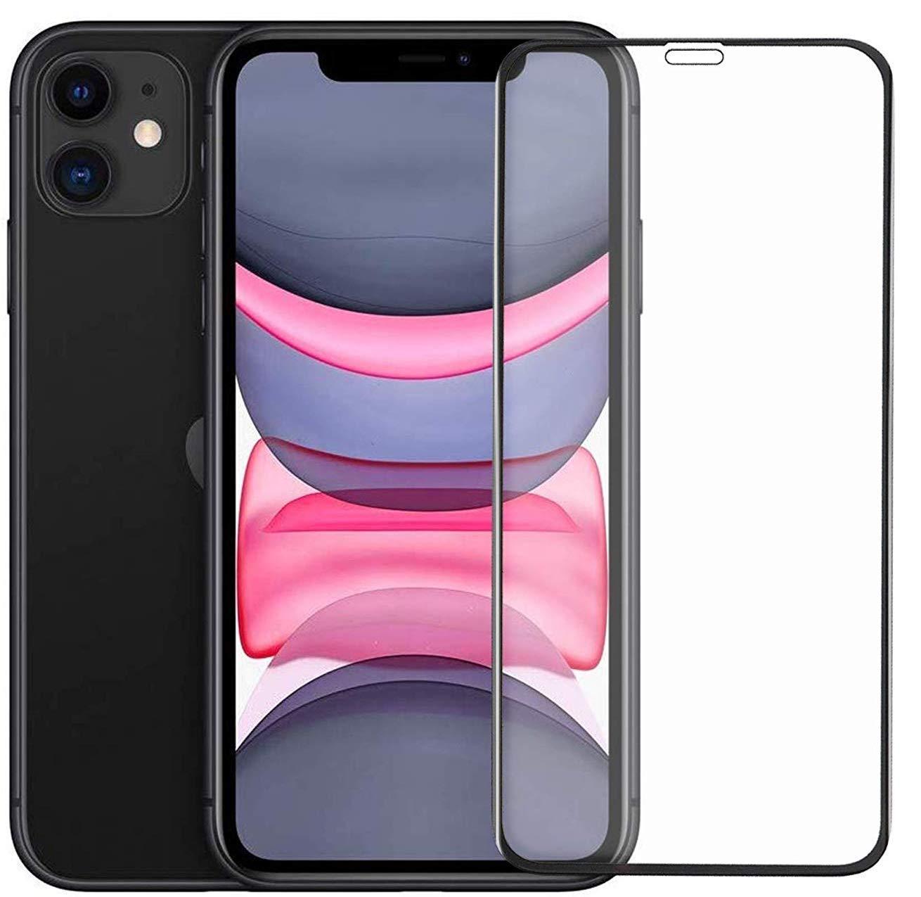 EitanshaKart Military-Grade Tempered Glass Screen Protector Compatible for iPhone 11 / iPhone XR with Edge to Edge Coverage and Easy Self Installation kit