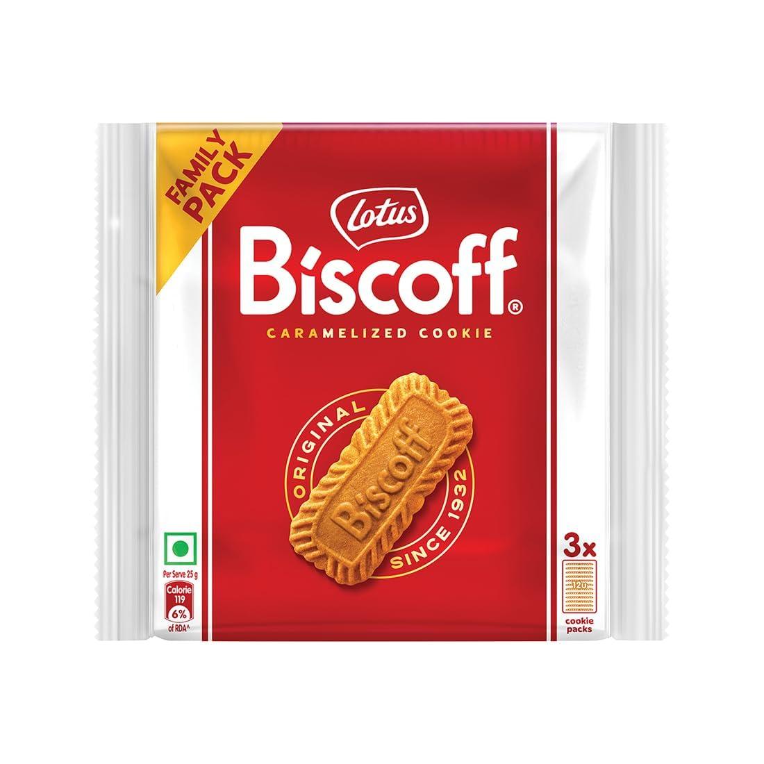 Lotus Biscoff Original Caramelized Cookie Family Pack, 225 g