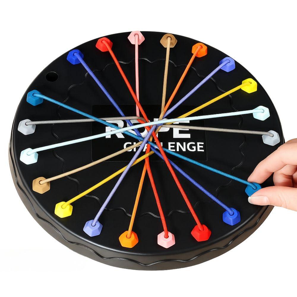 Satpurush Educational Rope Challenge Toys - Indoor Games for Kids 7-14 Years - Engaging Board Games for Family - Gift for Both Boys & Girls Age 8-10 - Develops Motor Skills & Problem Solving