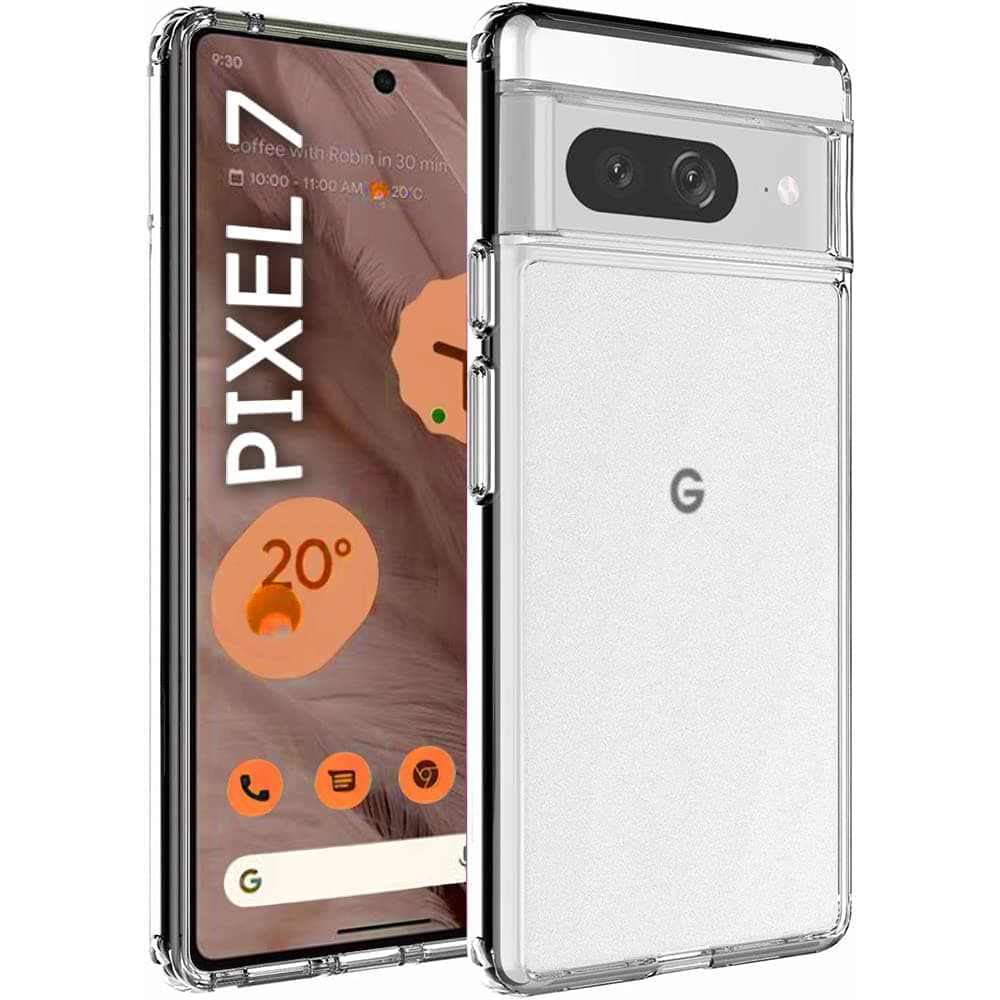 TheGiftKart Ultra-Hybrid Crystal Clear Back Case Cover for Google Pixel 7 | Shockproof Design | Hard Back Cover Case for Google Pixel 7 (PC & TPU, Transparent)