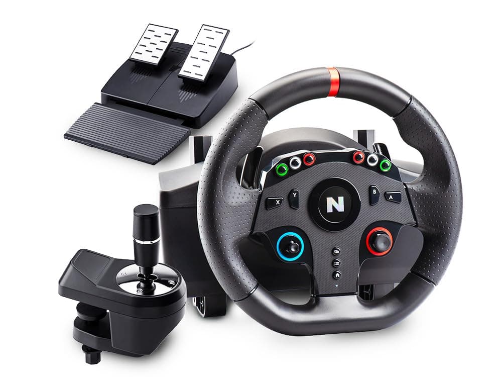 NiTHO Drive Pro ONE Gaming Racing Wheel with Separate Shifter and Floor Pedals, 270° Steering Wheel for PC, PS4, Xbox One, Xbox Series X|S and Switch, Zero Dead Zone Driving Control Car Simulator
