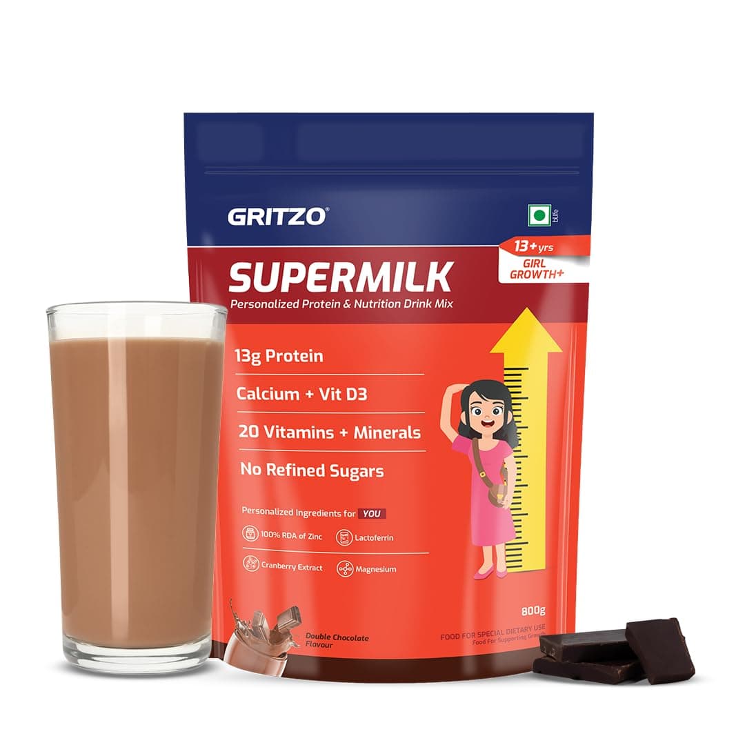 Gritzo SuperMilk Growth+ (13+ Girl), Double Chocolate, 800g