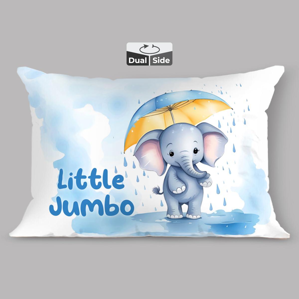 Brizberry® Kids Pillow Cushion with Super Soft Fabric | Animal & Cartoon Prints | 12x18 inches (Design 1)
