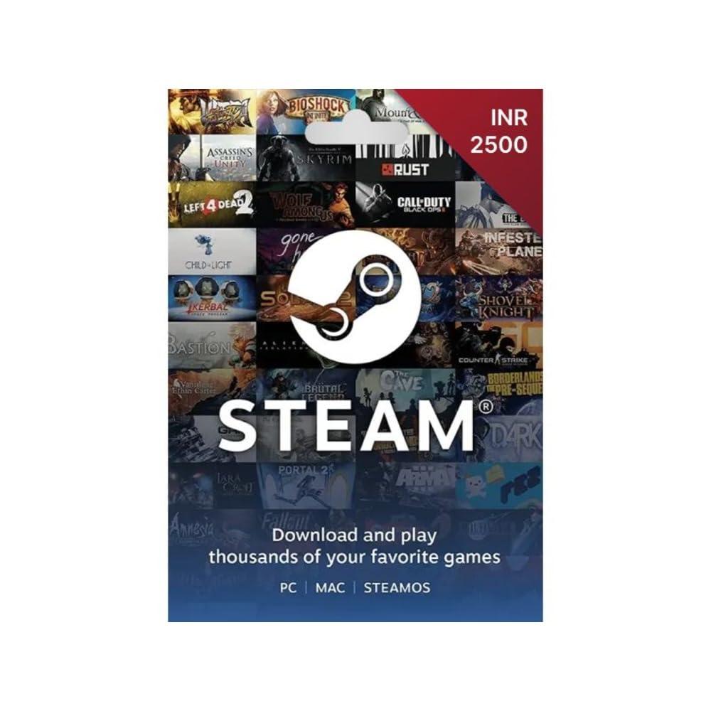 INR 2500 Steam Wallet Code (Digital Code- Email Delivery within 2 hours) ( Digital Delivery)