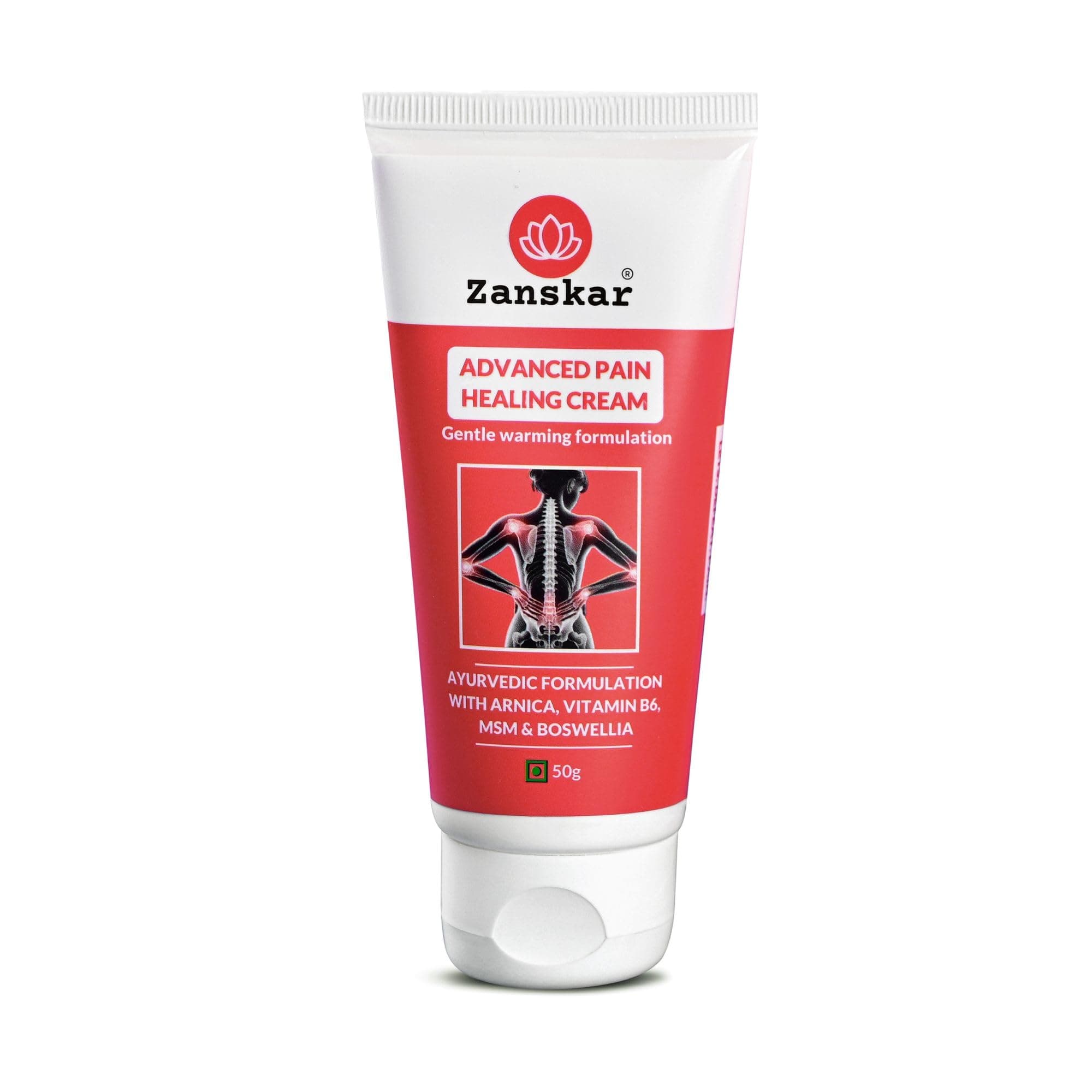 Advanced Pain Healing Cream | Deep Relief from Back Pain, Knee Pain, Neck Pain, Shoulder Pain & Sprains | Natural Ingredients - Vitamin B6, MSM, Arnica, Boswellia | 50 g (Pack of 1)