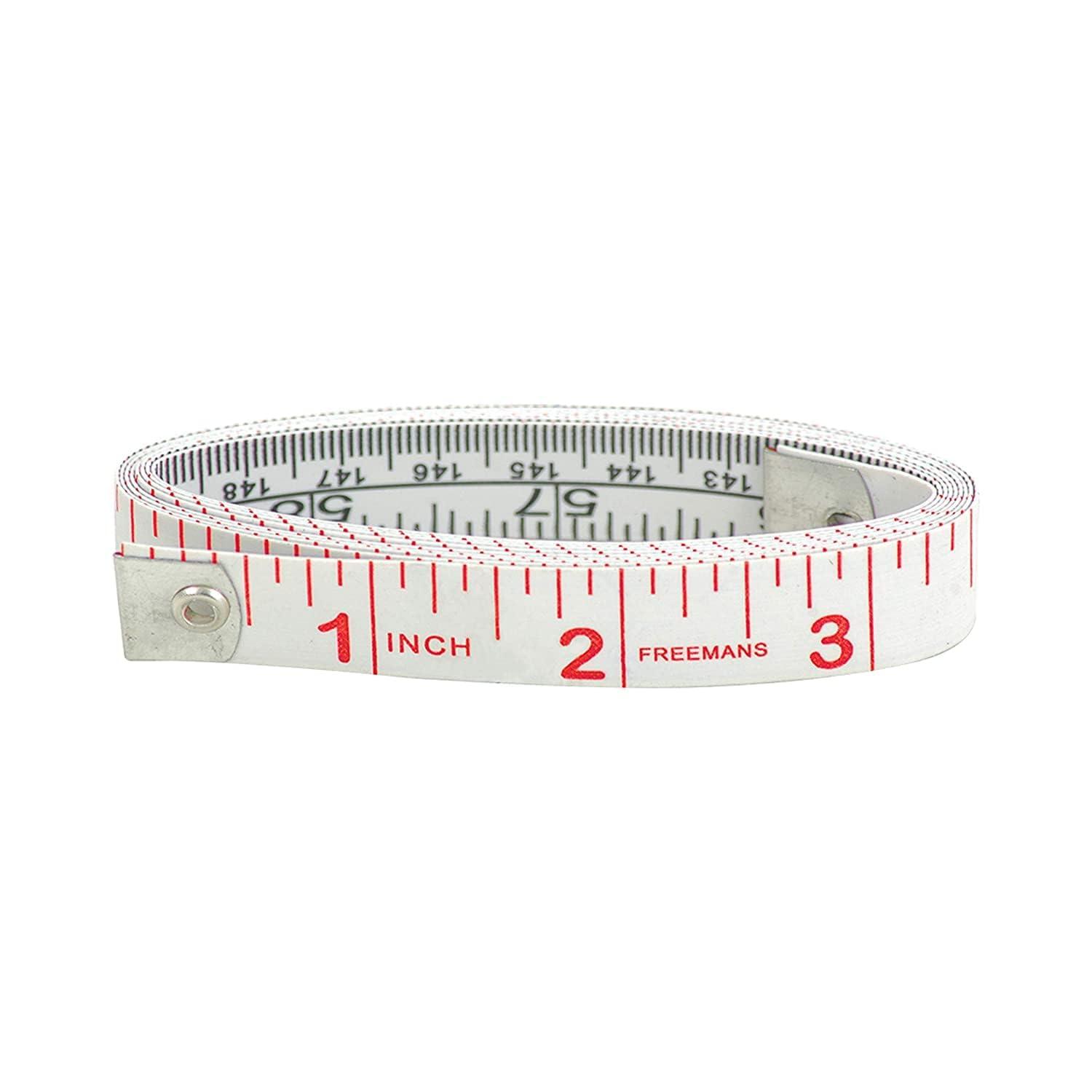 FREEMANS Double-sided Tailor Soft Measurement Tape - 1.5m/60 inches (Pack of 1)