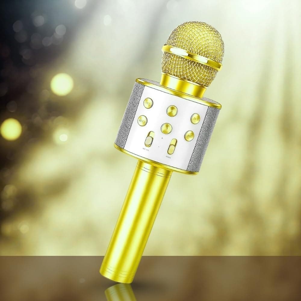 Toy Imagine Rechargeable Karaoke Mic for Kids Wireless Bluetooth Mike for Singing, Practice Microphone for Kids, Music Singing Toy Birthday Gift for Boys & Girls 3+ (Assorted)