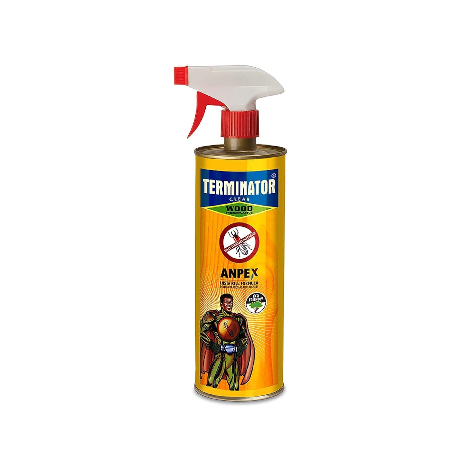 Terminator Eco-Friendly Termite Killer Spray| 500ml | Wood Preservative and Termite, Borer and Insect Repellent for Home, Kitchen, and Offices