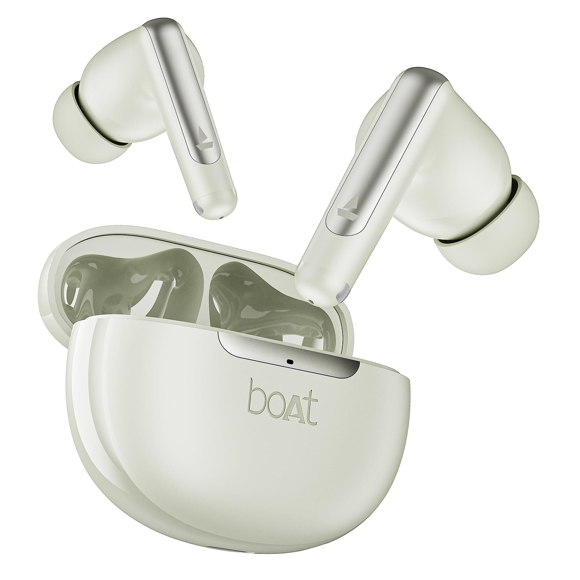 boAt Airdopes 141 Elite ANC, ANC(~35dB), 4Mics ENx Tech, 42H Battery, Fast Charge,Stream Ad Free Music via App Support, IPX5, Bluetooth Earbuds, TWS Ear Buds Wireless Earphones with mic (White)