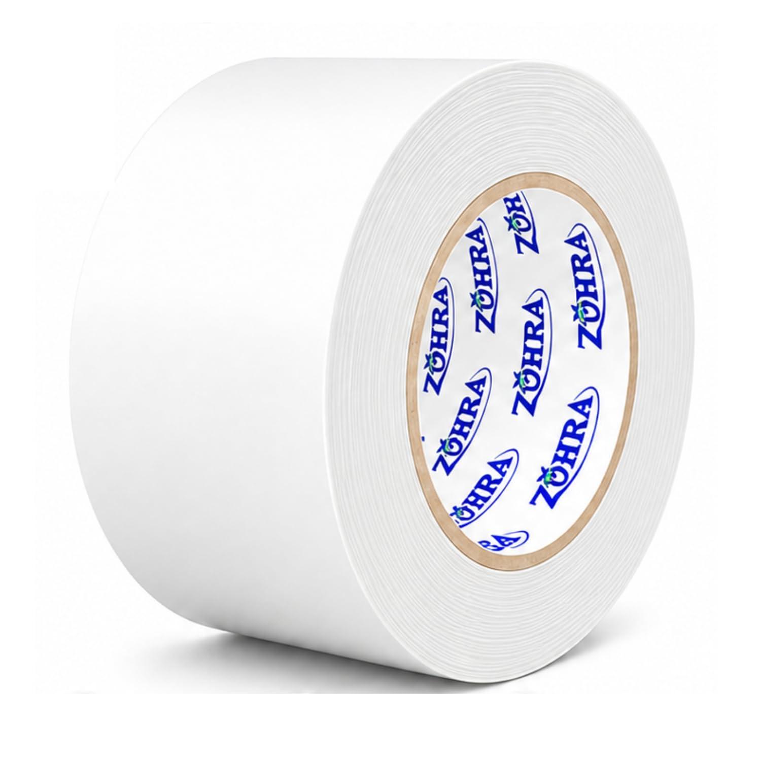 ZOHRA® PVC Self Adhesive Tape For Air Conditioner Copper Pipe Wrapping Tape AC Insulation Tape Water Prof Heavy Duty 20 Meters Length, 48MM Width Pack Of 1¦ (White) (WHITE)