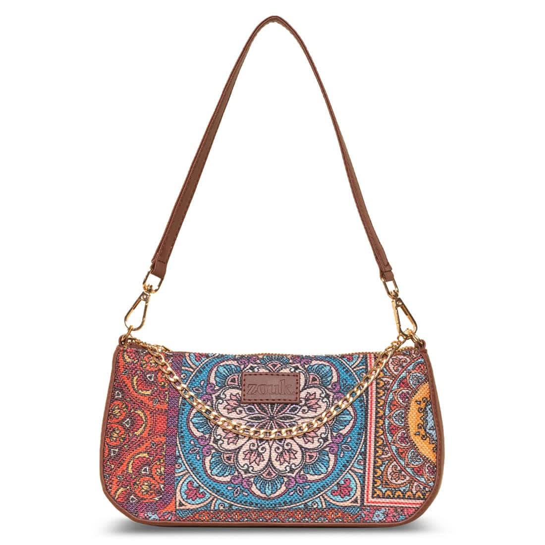 ZOUK Baguette Bag | Crossbody Bags for Women | Women's Handbags | Stylish Sling Bag for Woman | Vegan Leather Evening Bag |Purse and Wallet
