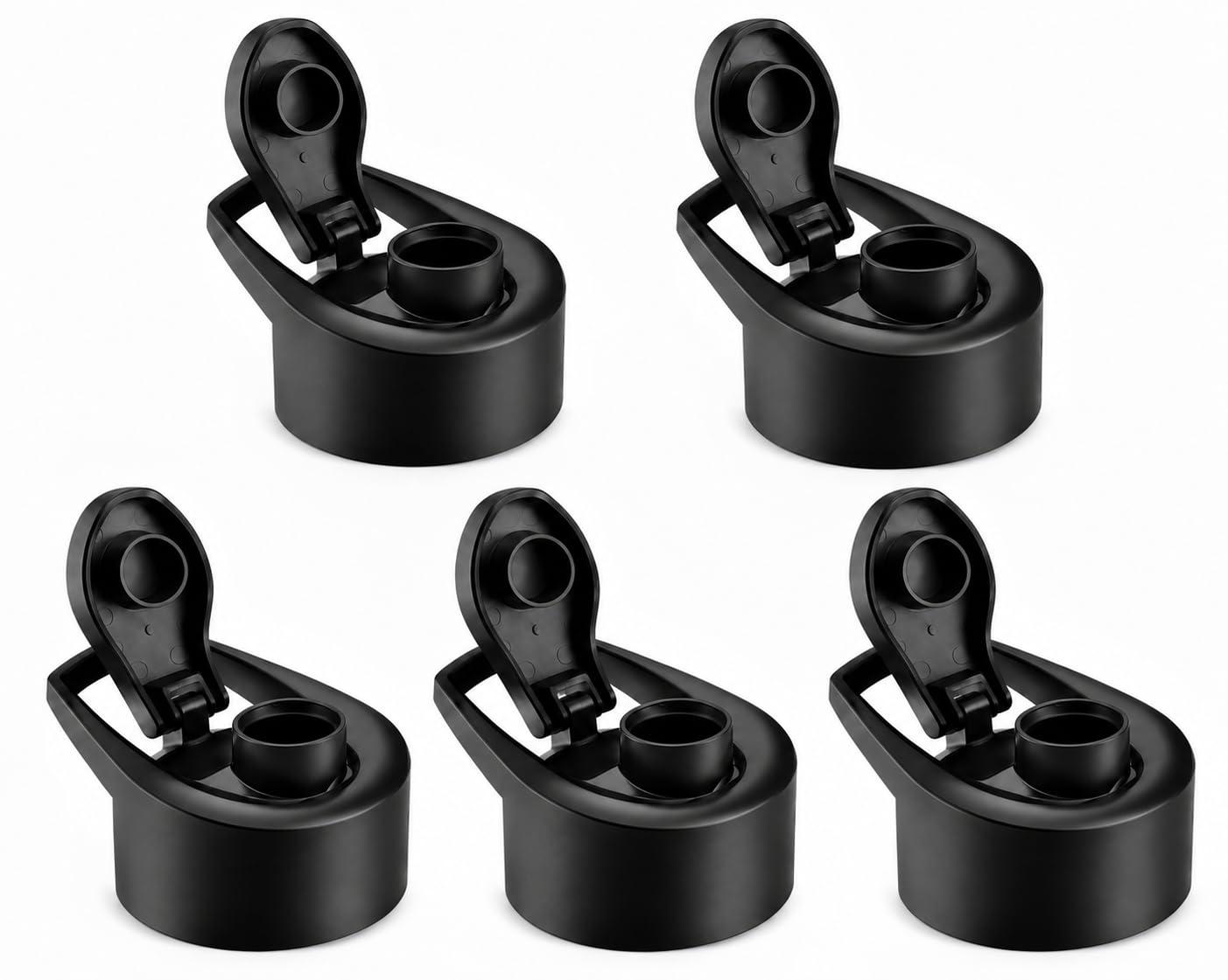 46MM Flip Top Bottle Cap Lid, Leak-Proof Spout, Reusable Water Bottle Replacement Cap for 1000ml, 750ml & 500ml Bottles – Fits 46MM Neck Size Only, Please Check Cap Size Before Purchase (5)