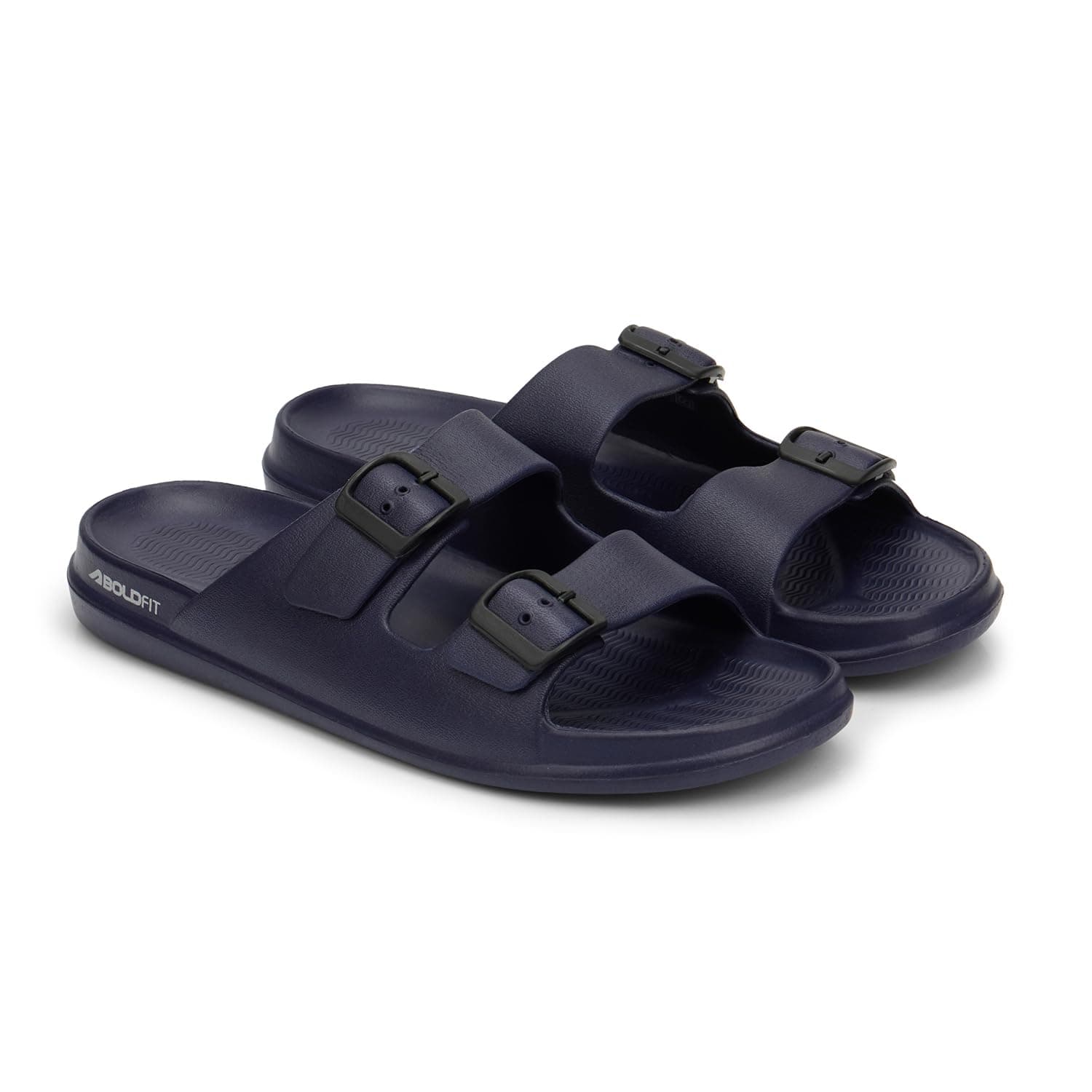 Boldfit Sliders For Man Soft Slides For Men Lightweight Slippers For Man With Eva Cushion For Comfortable Wear Flip Flops Everyday Wear Chappals Slippers For Men - Neoslide Navy 7