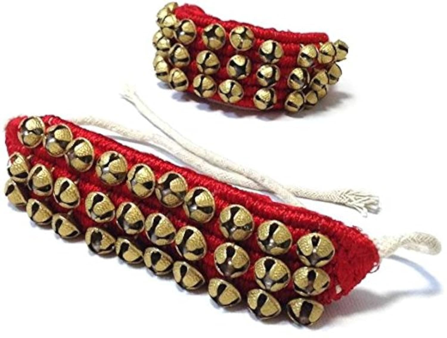 UAPAN MetalCraft Ghungroo Red Pad 3 Line,Red Pad Ghungroo 3 Line