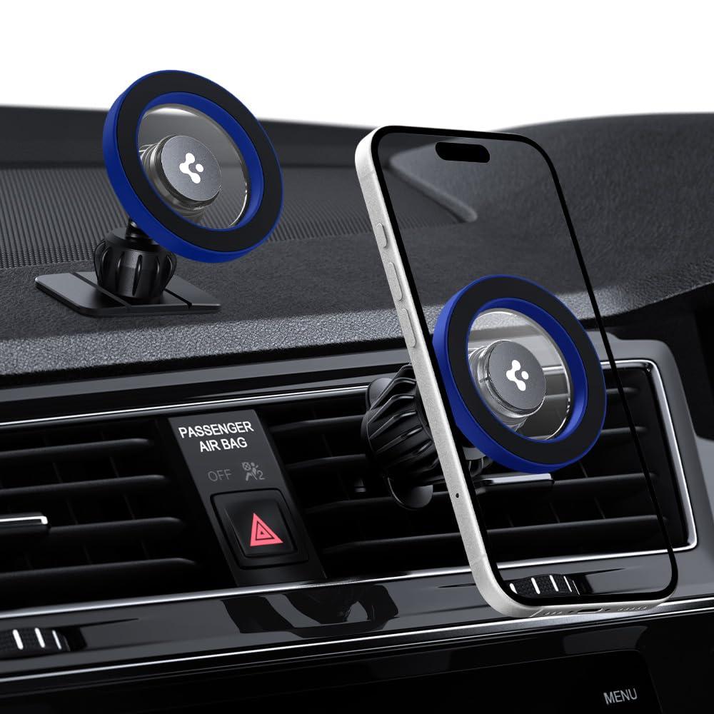 Spigen Magnetic Air Vent & Dashboard Car Mount - Blue
