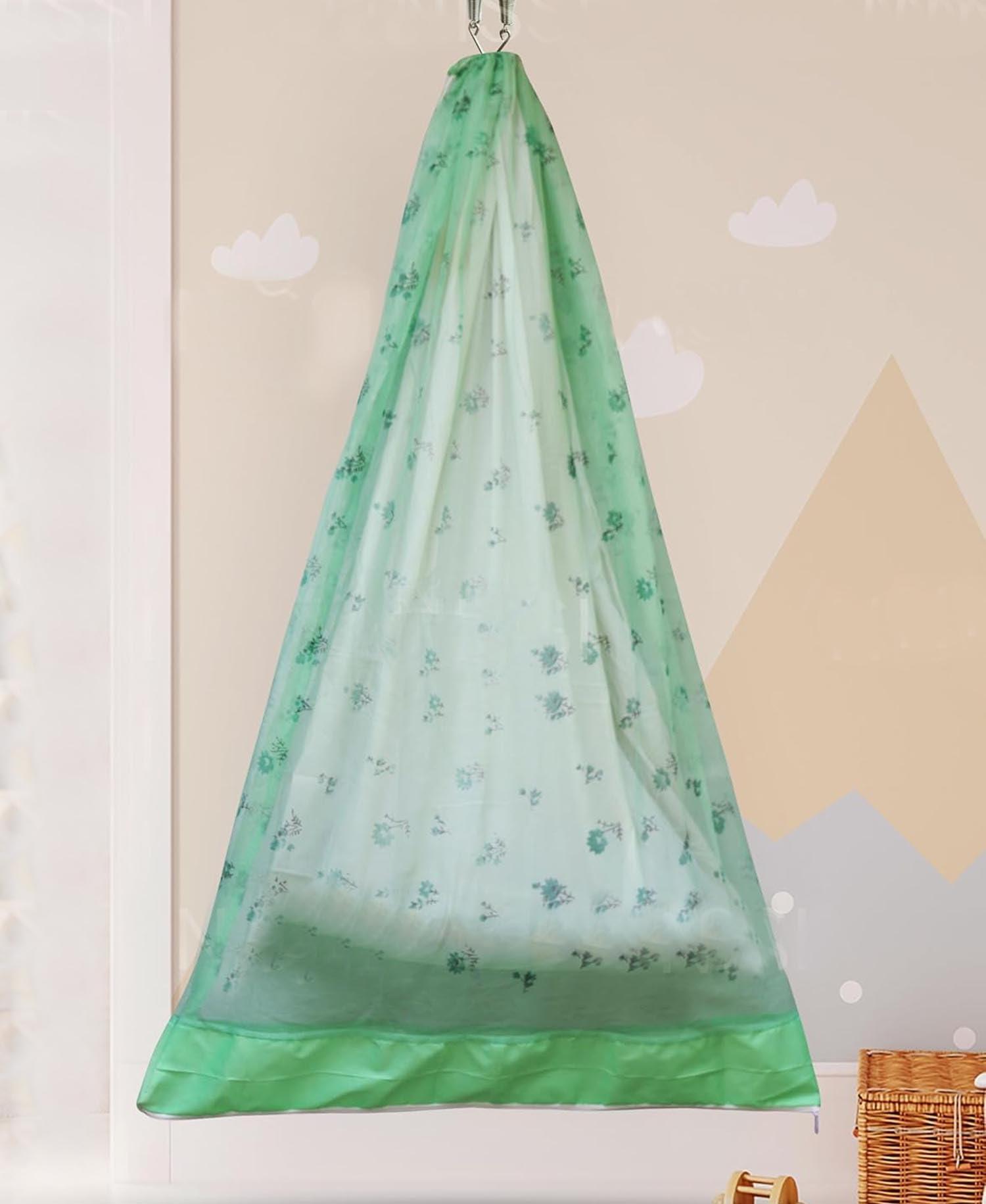 Cotton Mosquito net for Babies | Cradle Thottil Jhula | Thottil Jhula | Infant Cradle | Premium Baby Baby Swing (Green)
