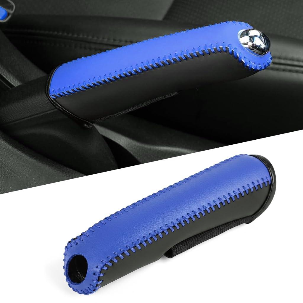 STHIRA® Car Handbrake Cover PU Leather Anti-slip Universal Slide-on Guard