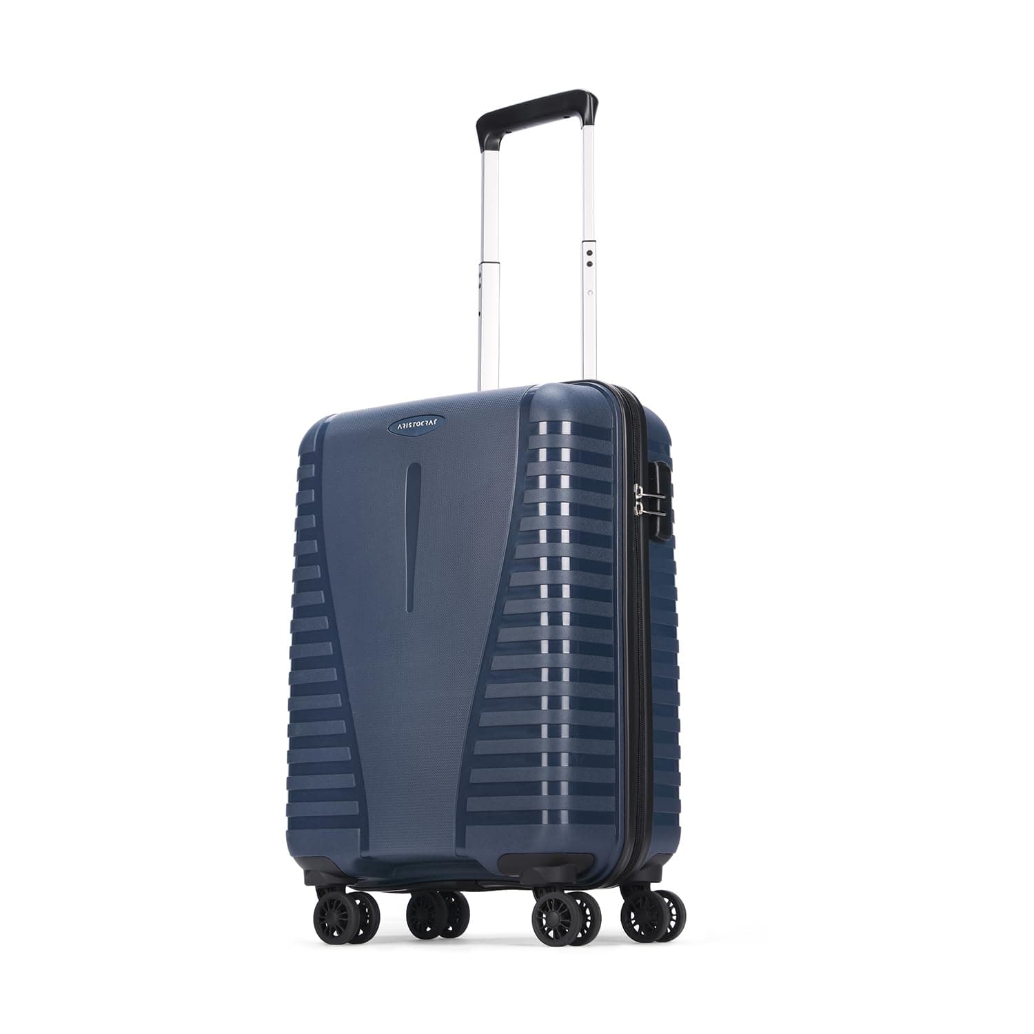Aristocrat Airpro 8-Wheel Cabin Size Hard Case Trolley Bag, Poseidon Blue