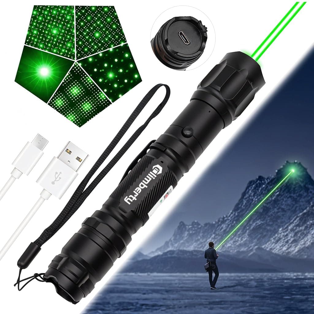 Climberty® Powerful Green Laser Pointer, 10000m Long Range