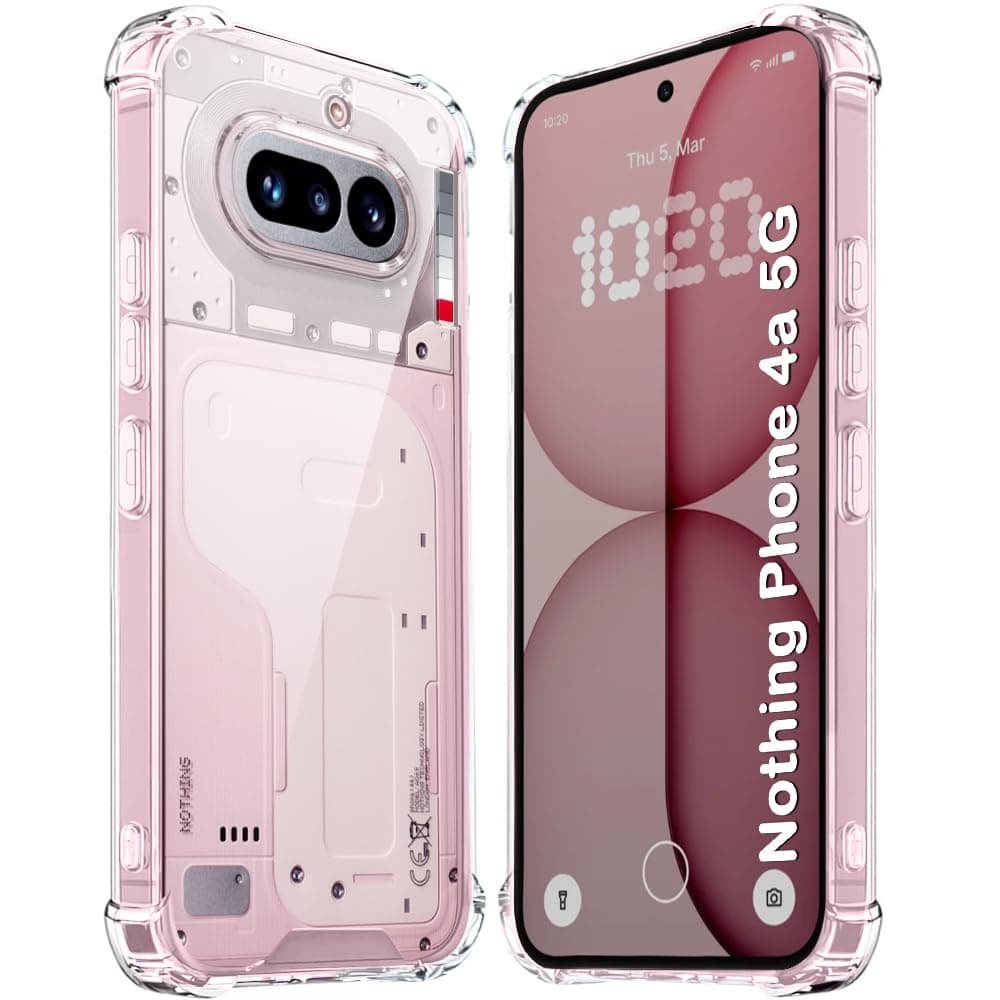 TheGiftKart Crystal Clear Back Cover Case for Nothing Phone 4a 5G | 360 Degree Protection | Shock Proof Design | Transparent Back Cover Case for Nothing Phone 4a 5G (PC & TPU, Transparent Bumper)