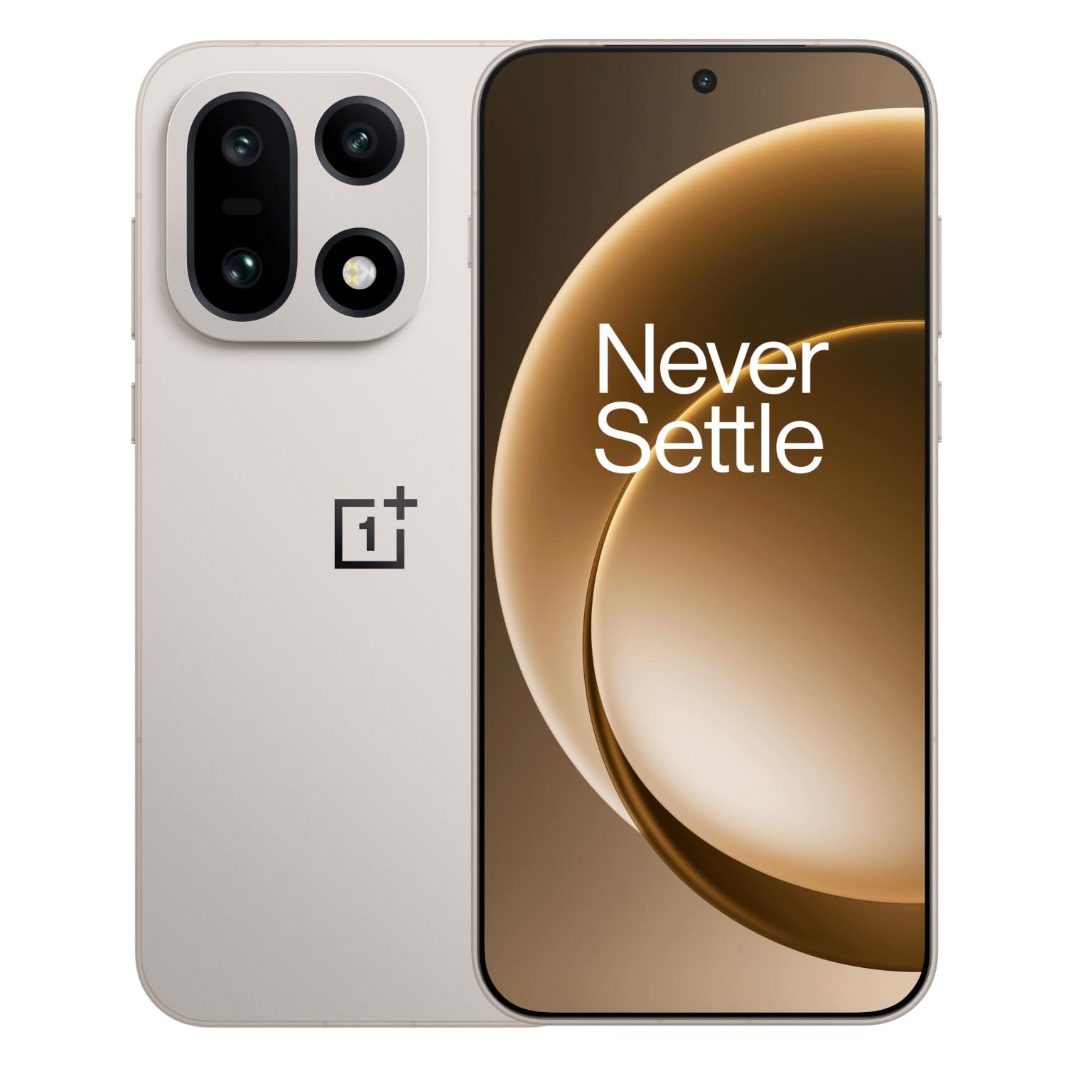 OnePlus 15 | 16GB+512GB | Sand Storm | India's First Snapdragon® 8 Elite Gen 5 | 7300mAh Battery | Personalised AI | Game-Changing 165Hz Display | Triple 50MP Camera with 4K 120fps Dolby Vision