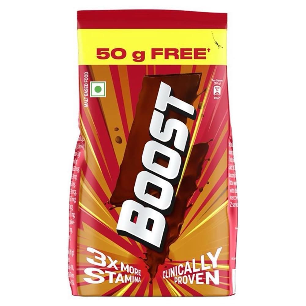 Boost Chocolate Nutrition Drink 800 g Refill Pack|| For 3X stamina - Builds bone & muscle strength