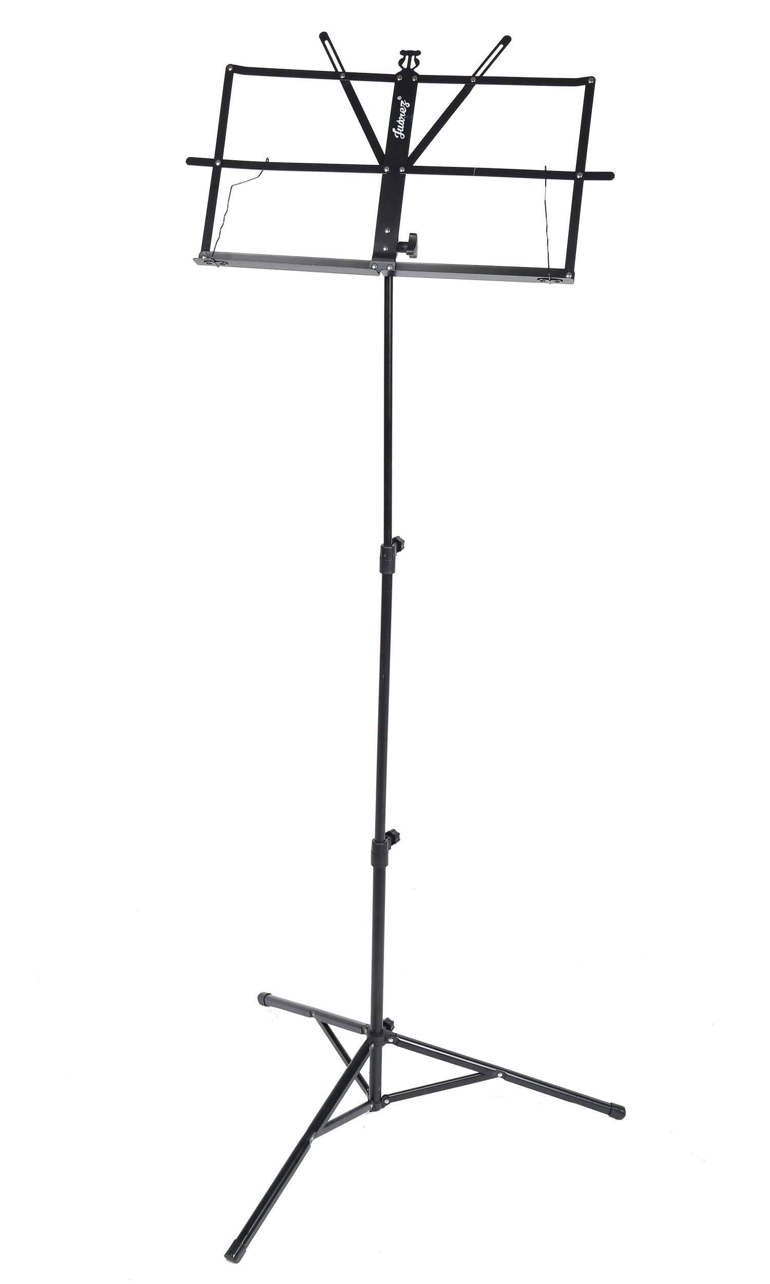 JUAREZ JRZ06NT Foldable Music / Notation Stand | Height Adjustable Metal Sheet Music Stand | Lightweight Tripod Stand for Guitar, Keyboard, Violin & Vocal Practice
