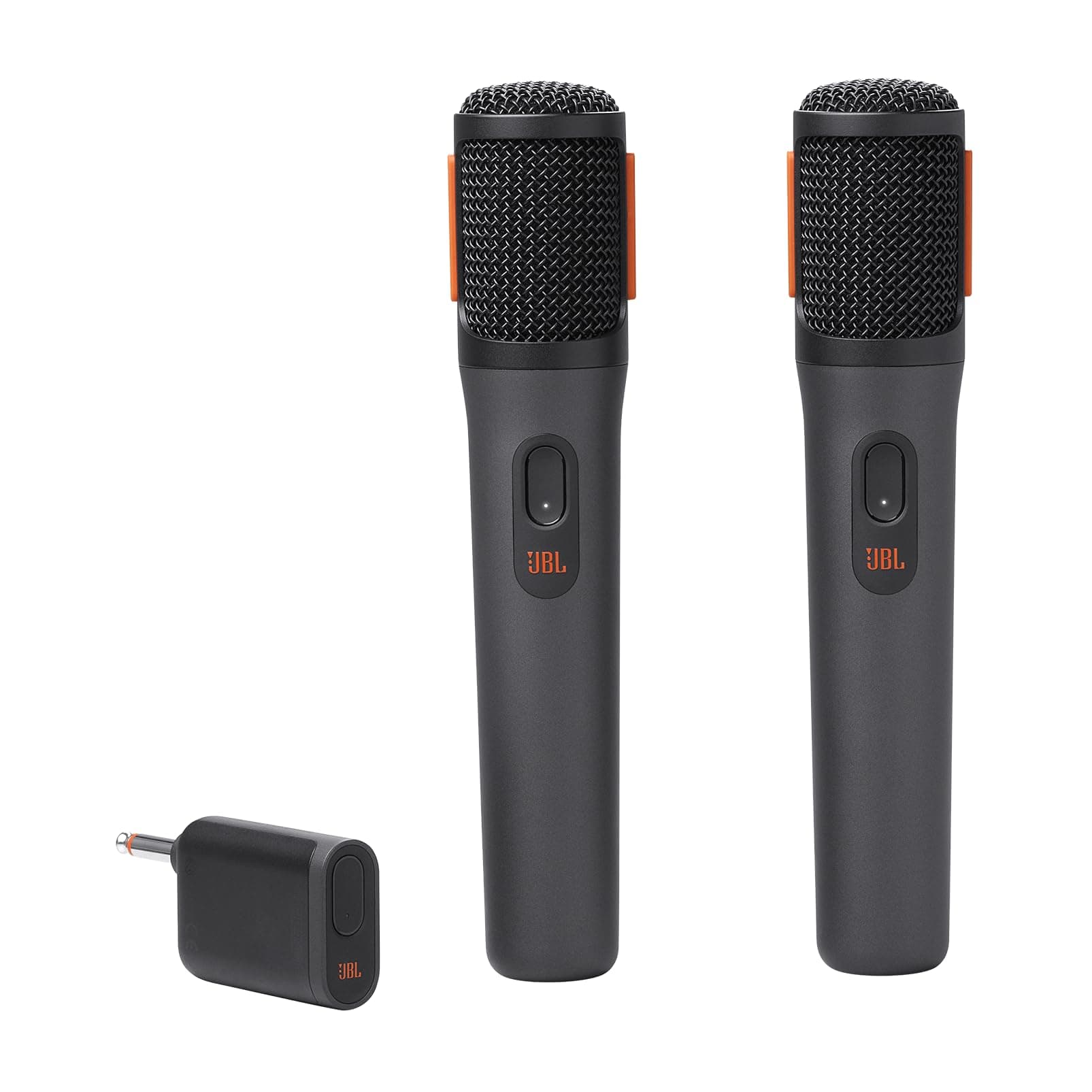 JBL Partybox Wireless Microphone for JBL Partybox Speakers with Wireless Dongle, Stable 2.4GHz Connection, Up to 20 Hours Playtime, 2 Mics in the Box (Black)