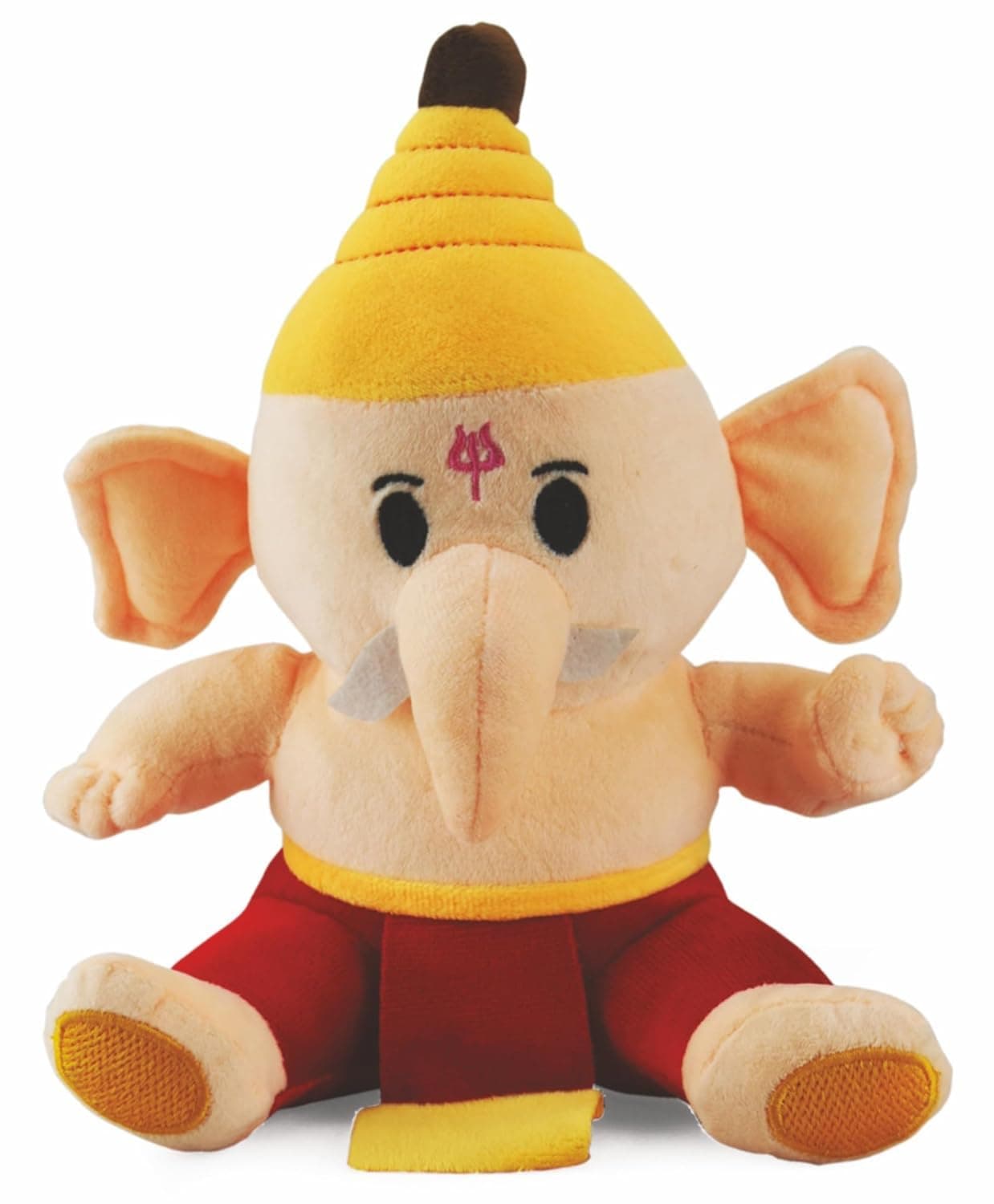 HUG 'n' FEEL SOFT TOYS – Ganesh JI 25cm Soft Toy Plush Toy | Big Stuffed Animal | Ultra Soft, Huggable & Cuddly Gift for Kids, Girls, Boys | Perfect for Birthday, Valentine’s Day