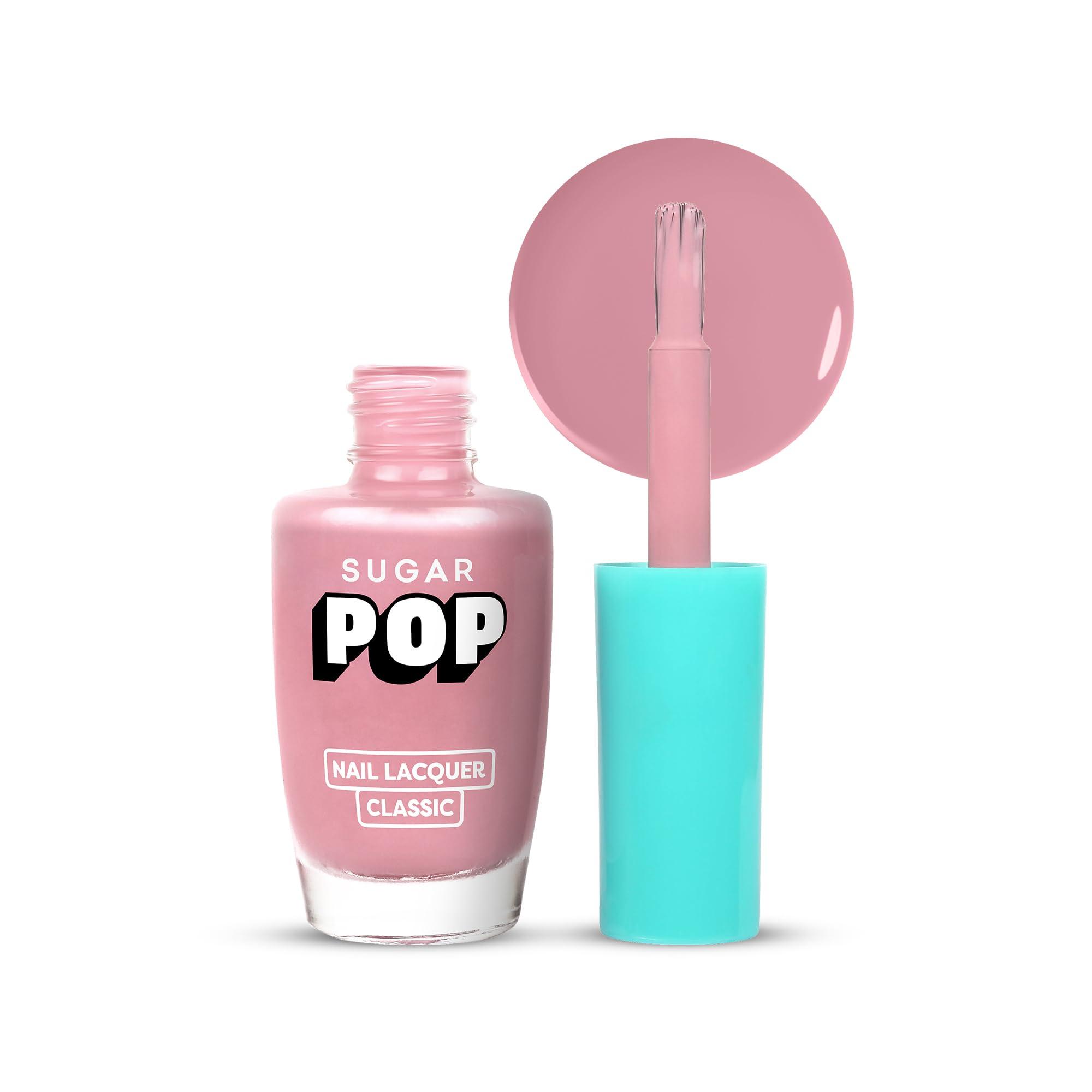 SUGAR POP Nail Lacquer 46 Coral Nude - 10 ml | High Shine | Long-lasting | Chip Resistant | Quick Drying