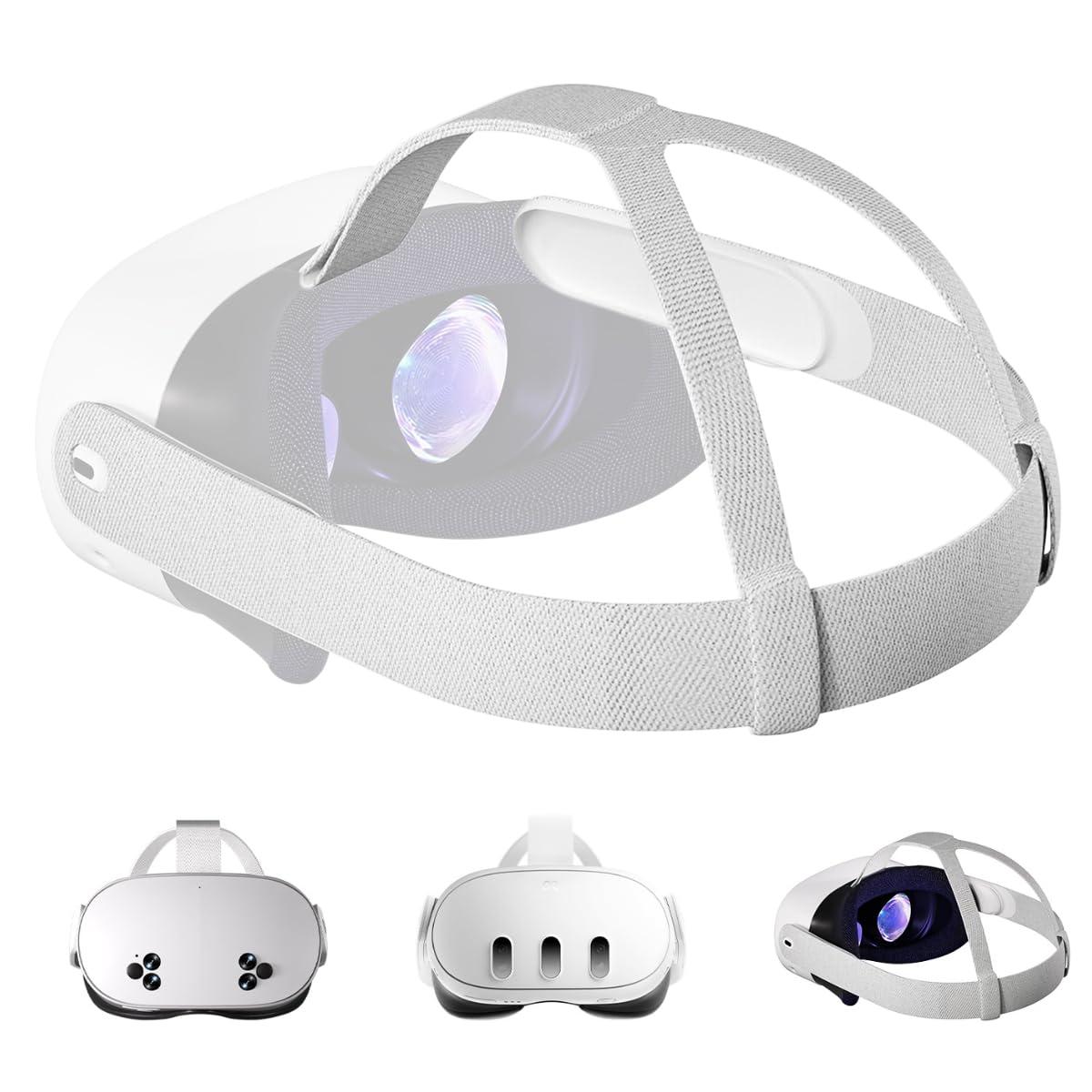 ZORBES Compatible with Meta Quest 3/3S, Adjustable VR Headset Head Strap