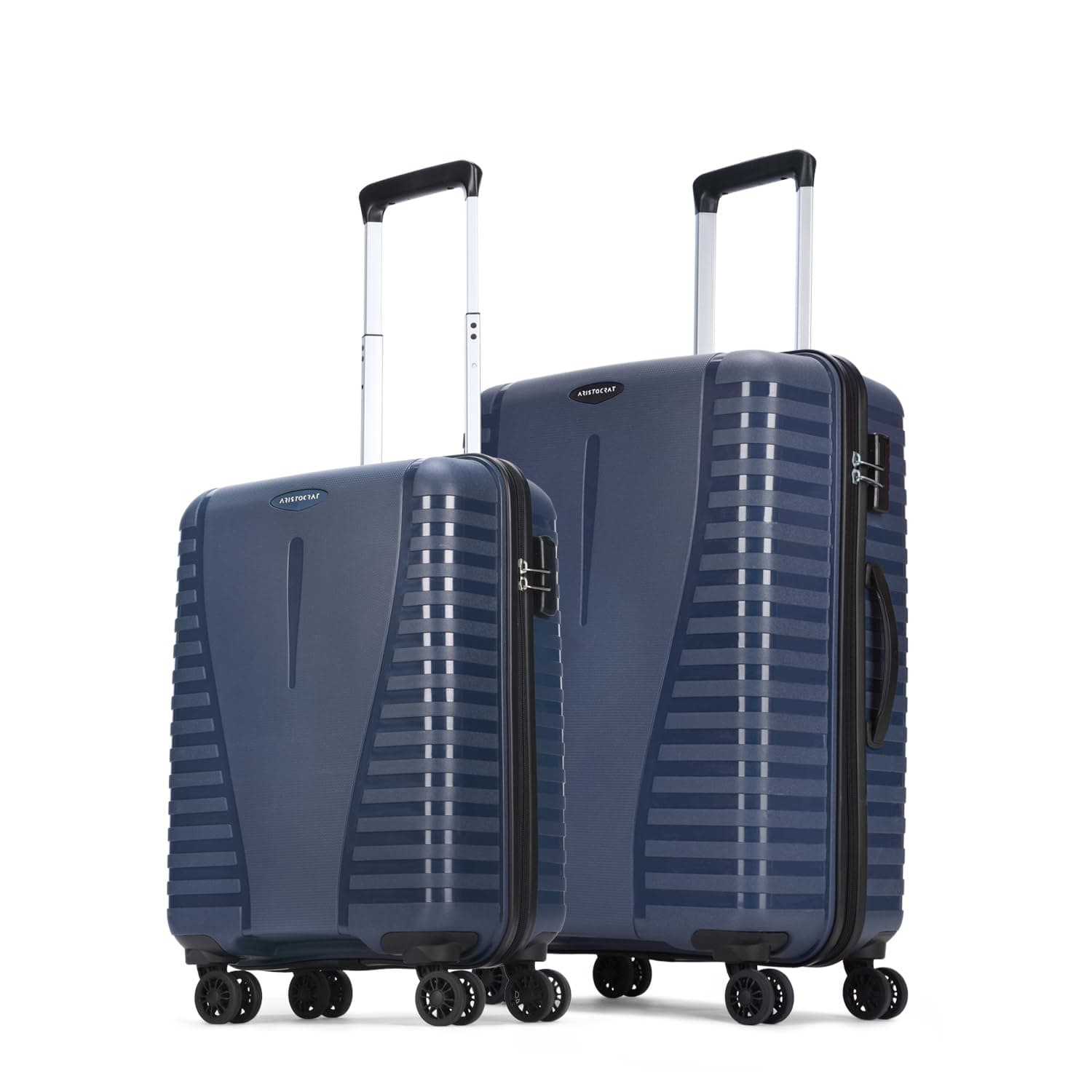Aristocrat Airpro Set of 2 (Cabin+Medium) Trolley Bags, Poseidon Blue